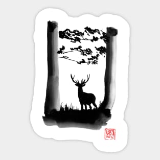 deer in the forest Sticker